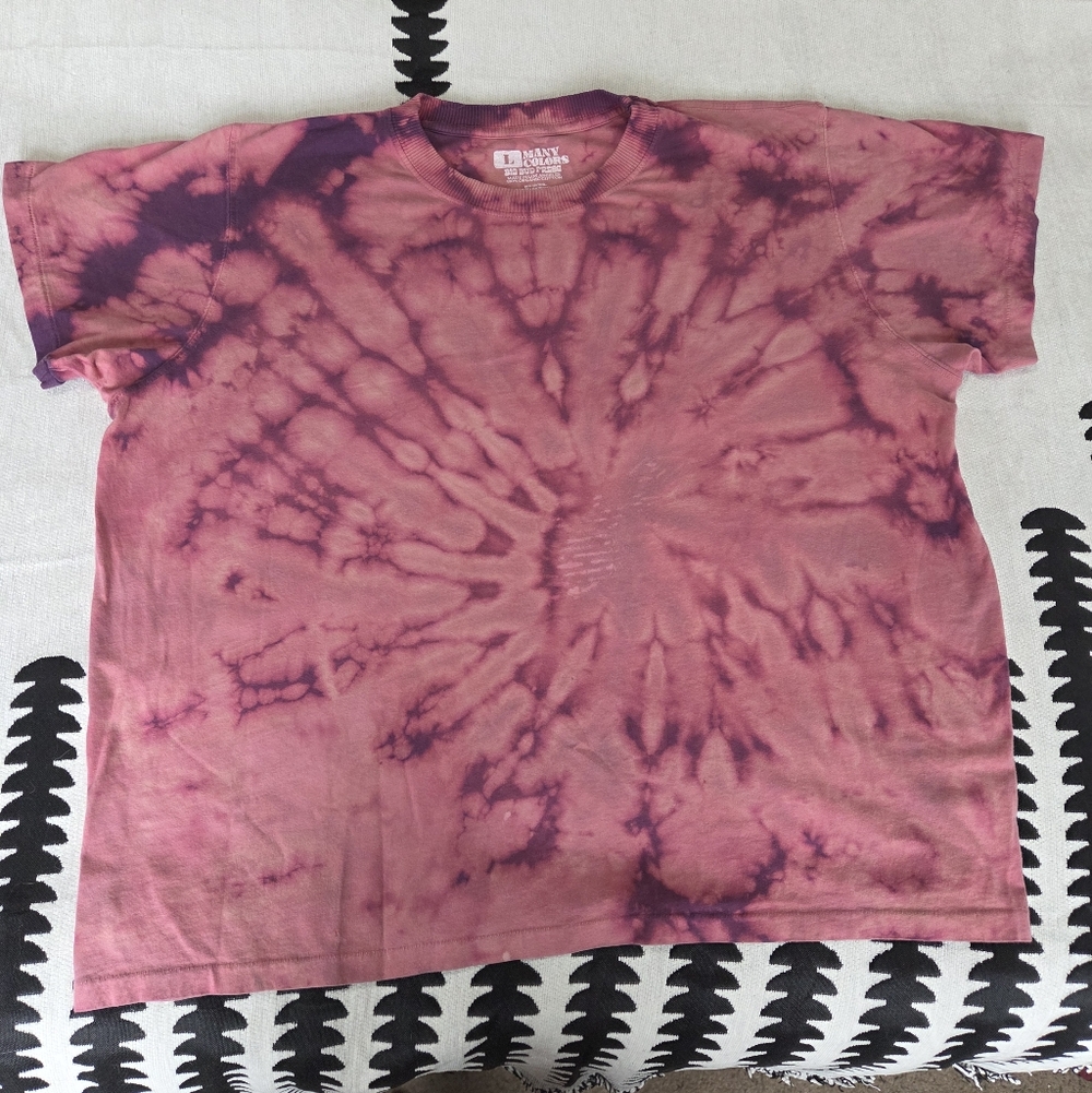 Big Bud Press 'Nebula Purple' Bleach Tye Dyed Vintage Tee